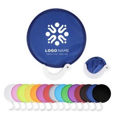 Pop Up Foldable Flying Disc Fan w/Handle